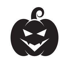 angry Halloween pumpkin