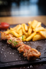 Barbecue grilled pork