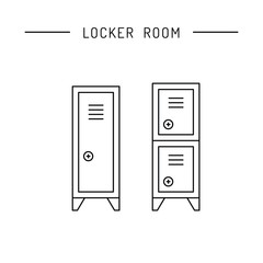 cabinet for locker rooms