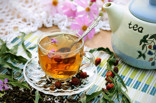 Tea time in garden