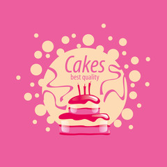 vector cake logo