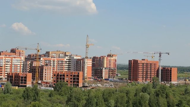 The construction of a residential district