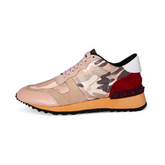 stylish sneakers on a white background