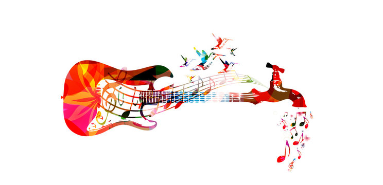 Vector illustration for music inspires concept