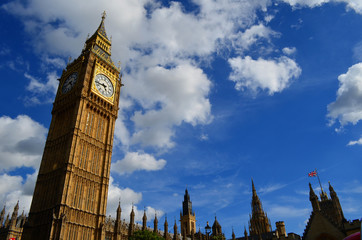 Fototapeta na wymiar Londra - Big Ben - Westminster