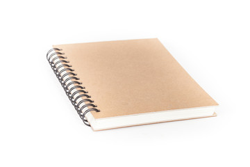 Diary book on white background