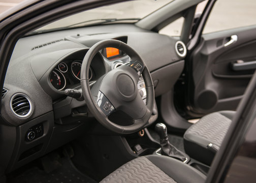 The car interior