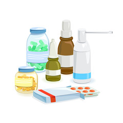 set of medical preparations isolated
