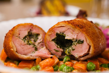 Chicken kiev meal