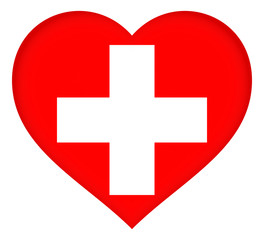Illustration of the flag of Switzerland