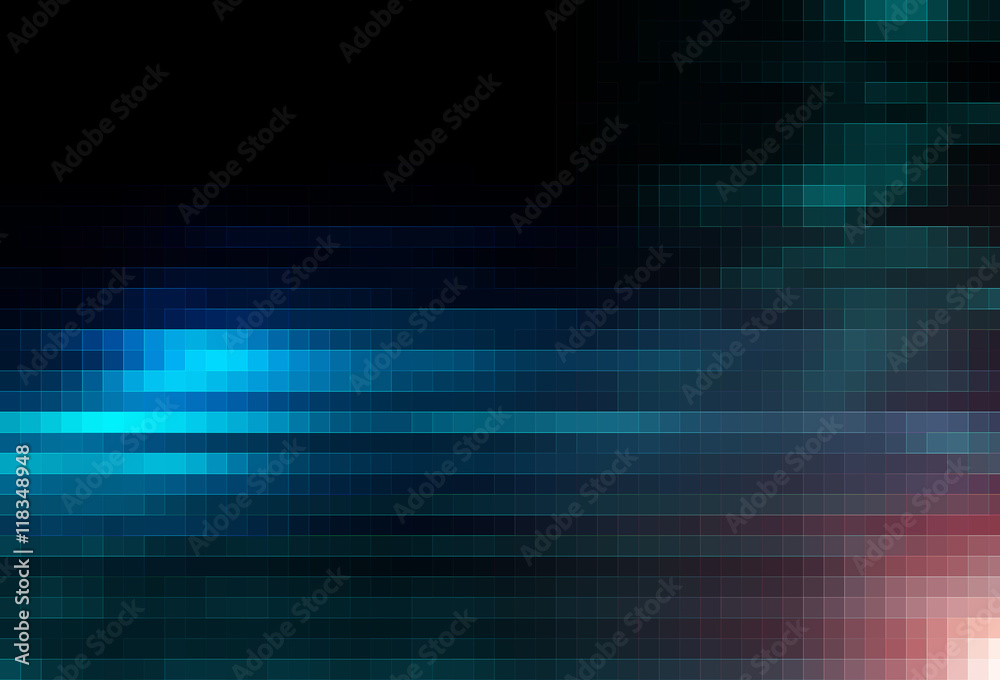 Poster colorful geometric grid and blur abstract background