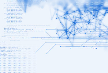 technical financial graph on technology abstract background