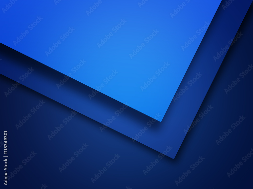 Fototapete modern blue background overlap on blue dark background for text and message design