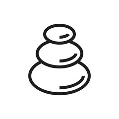 Stone icon. Spa center design. vector graphic
