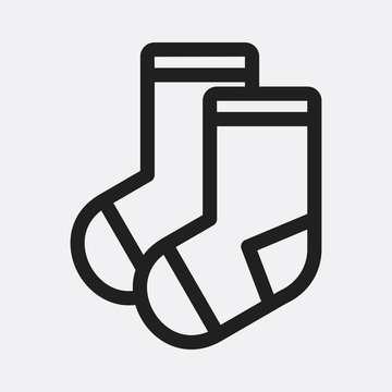 Pair Of Socks Icon Illustration