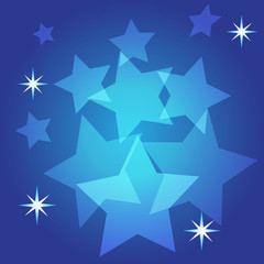 Звезды на темном ночном небе