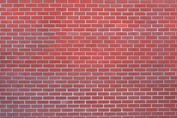 brick red wall made of pure stone