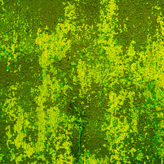 yellow background rusty metal panel painted