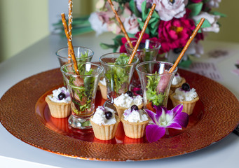 Puff pastry with cream cheese