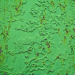 green background rusty metal panel painted