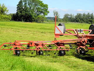 Heuwender landwirtschaftliche Maschine