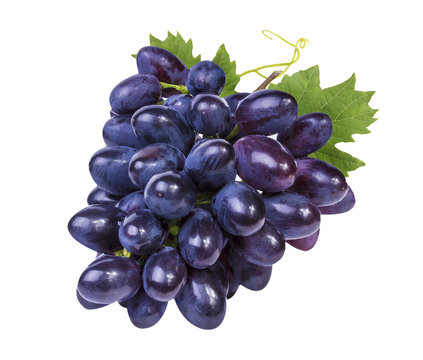 grapes isolated on the white