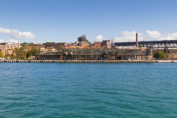View of Overseas Passenger Terminal, also called Sydney Cove Passenger Terminal, located in...