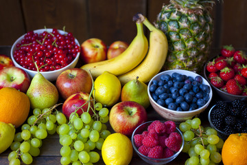 Fresh Fruits, natural still life for healthy food