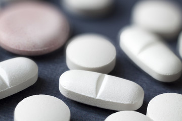 Tablet pills, shallow depth of field