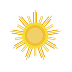 The Sun icon vector