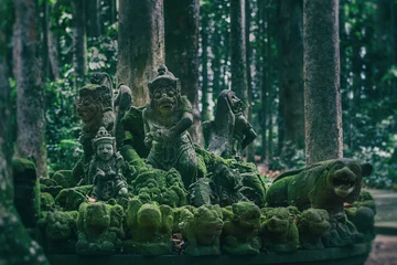  statue in Sangeh  monkey forest,temple on Bali island,Indonesia © Glebstock