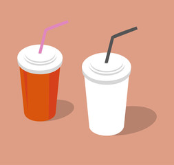 Кофе. Чай. Напиток. Векторная иллюстрация. 