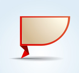 Origami vector banner template