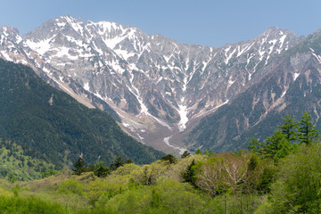 Fototapeta premium Hotaka mt. at Kamikochi,nagano,japan