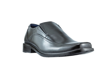 Black male leather shoe