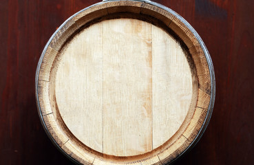 Oak Barrel Top View