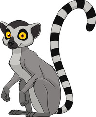 Obraz premium Dorosły zabawny lemur