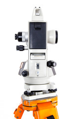 equipment survey ,digital measuring tool. Isolated on white background