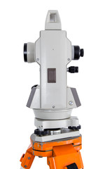 equipment survey ,digital measuring tool. Isolated on white background