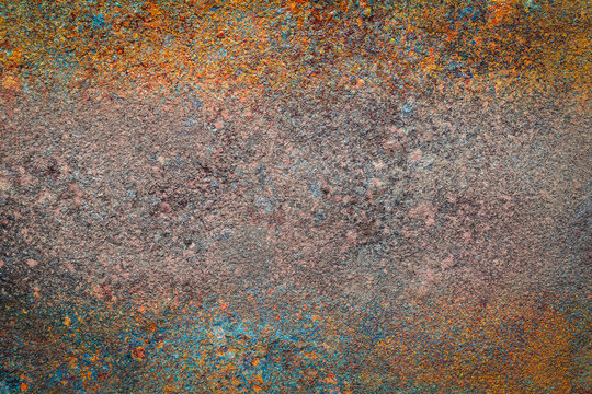 Rusty metal texture or rusty metal background. Grunge retro vintage of rusty metal plate for design with copy space for text or image.