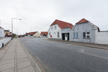 Fototapeta na wymiar View of the small Danish town