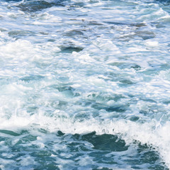 Naklejka na ściany i meble Close up view of beautiful blue ocean