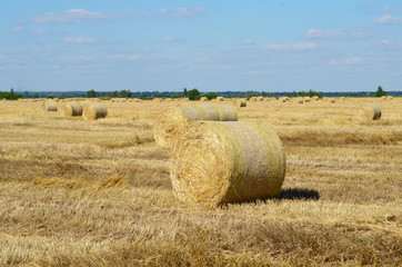 The haystack against the sky.