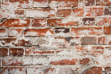 Red wall texture brick