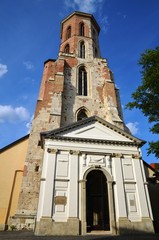Fototapeta na wymiar Entrée de l'église Marie Madeleine, Budapest