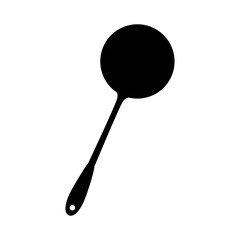 ladle kitchen utensil icon vector