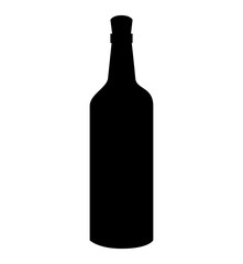 bottle wine drink icon vector