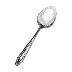 spoon utensil dining eat icon vector