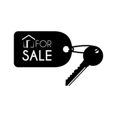 key for sale keychain icon vector