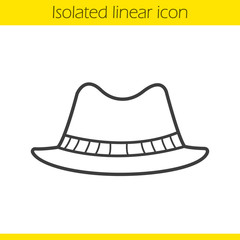 Men's hat linear icon